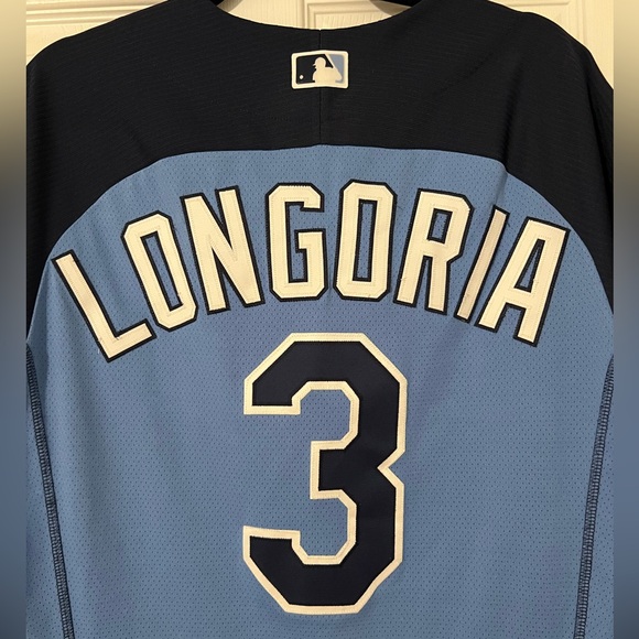 Majestic Authentic Tampa Bay Rays Longoria Baseball Jersey Size 40 - Picture 6 of 9